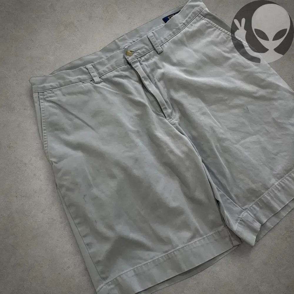 Polo Ralph Lauren Chino Shorts Size 36 Baby Blue Classic - Picture 6 of 8